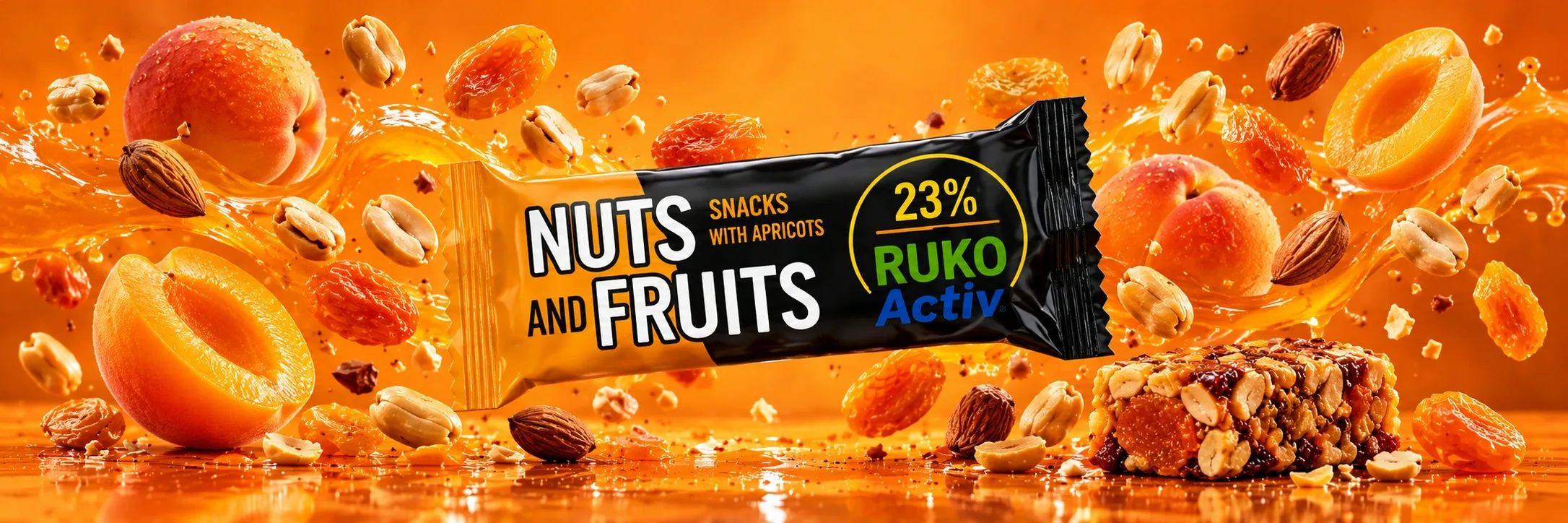 Ruko Activ Nuts and Fruits 23% Snacks Apricot