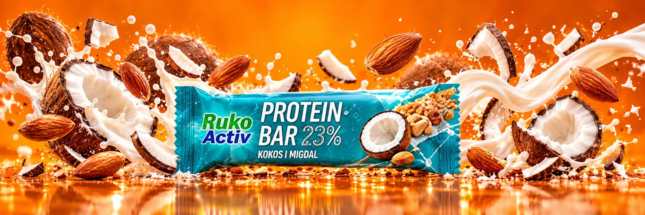 Ruko Activ Protein Bar 23% Coconut & Almond