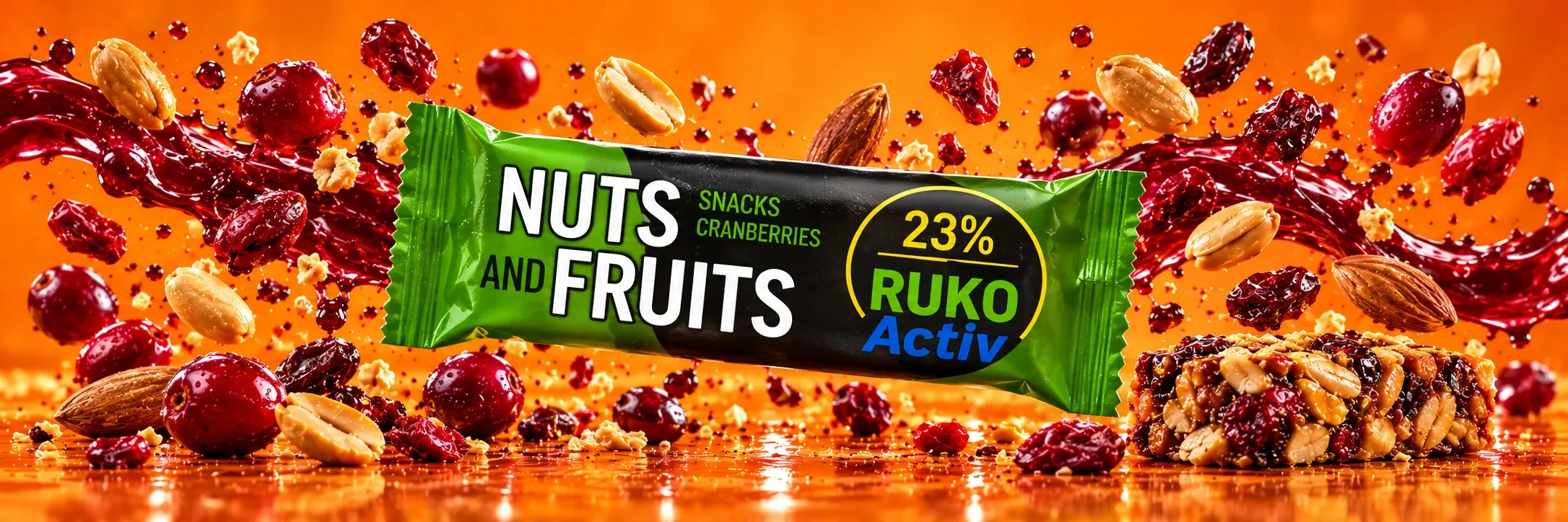 Ruko Activ Nuts and Fruits 23% Snacks Cranberries