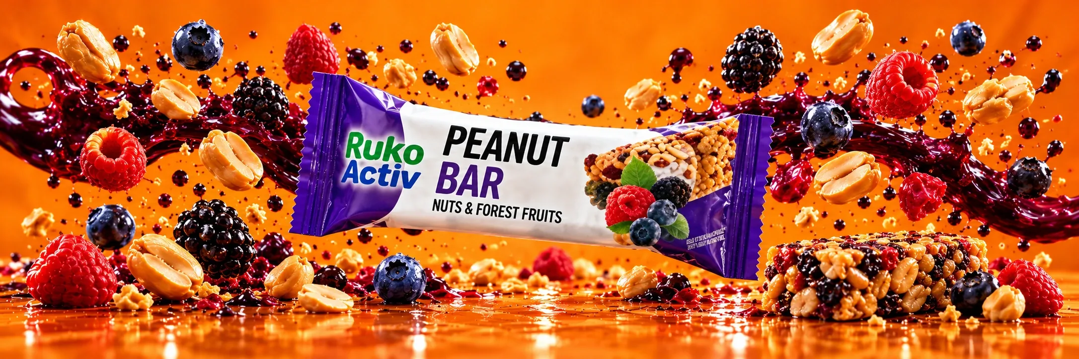 Ruko Activ Peanut Bar Nuts & Forest Fruits