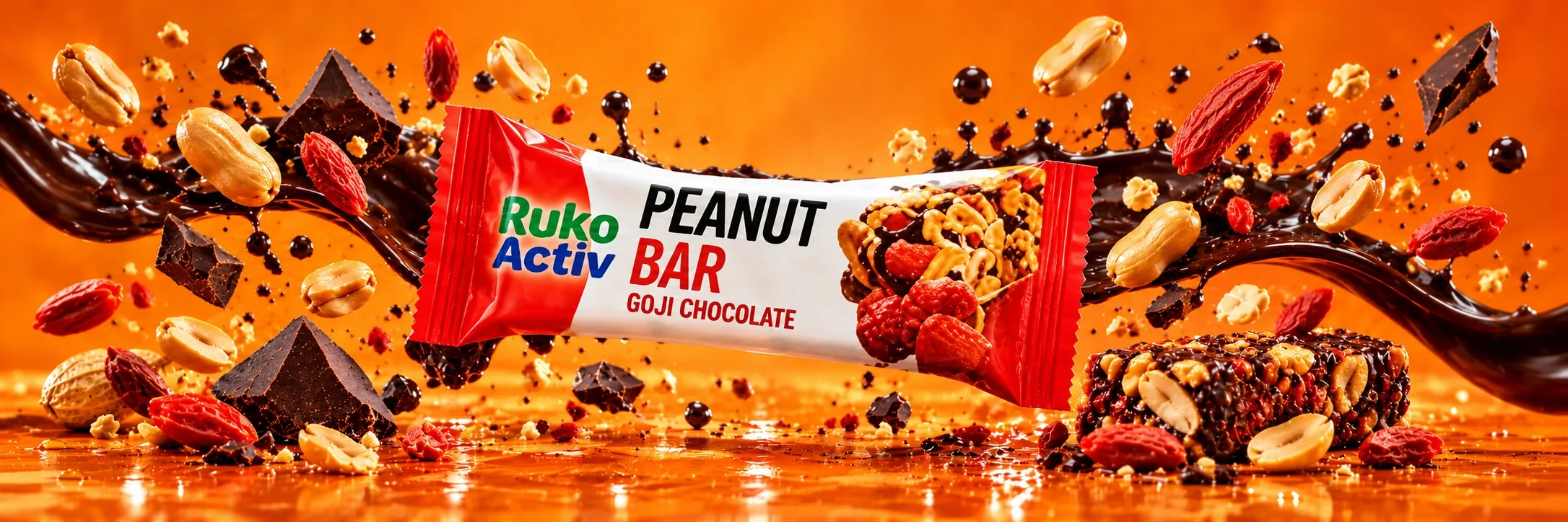 Ruko Activ Peanut Bar Goji Chocolate