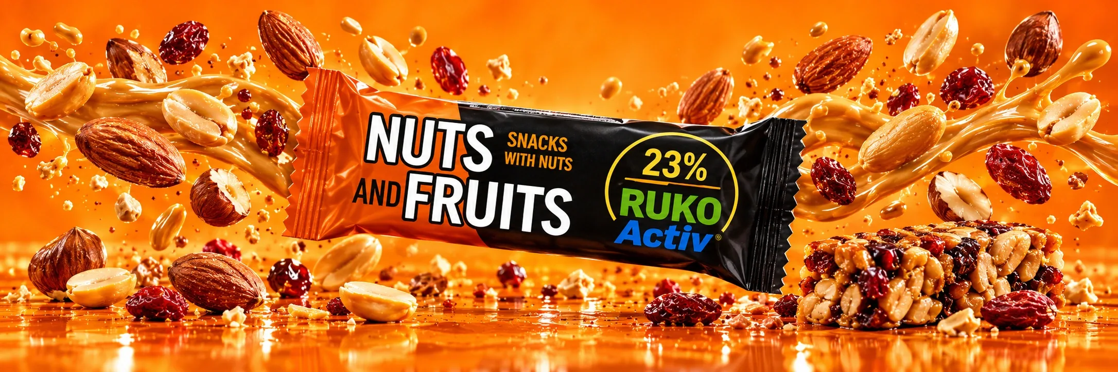 Ruko Activ Nuts and Fruits 23% Snacks with Nuts