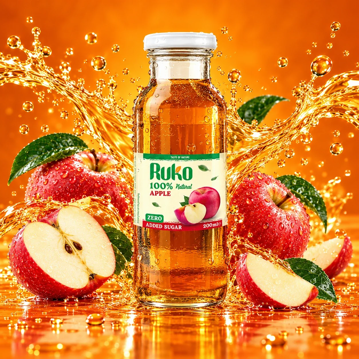 Ruko Apple 200 ml — kwadratowa kompozycja