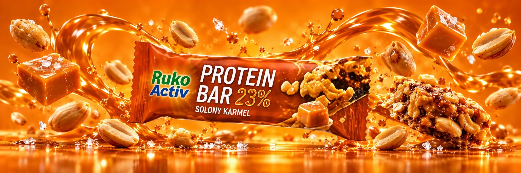 Ruko Activ Protein Bar 23% Salted Caramel
