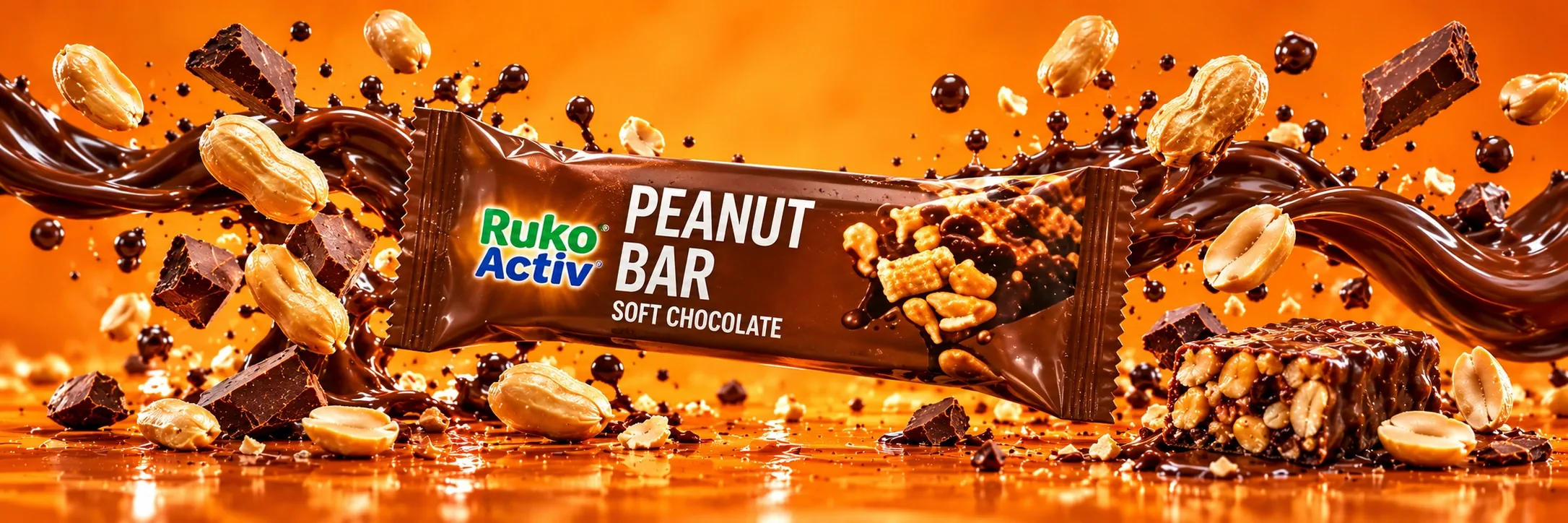 Ruko Activ Peanut Bar Soft Chocolate