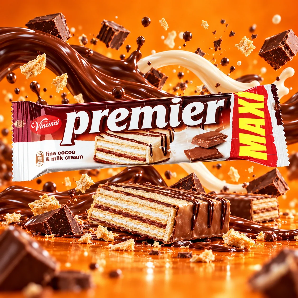 Vincinni Premier Maxi 58 g — pełna kwadratowa kompozycja
