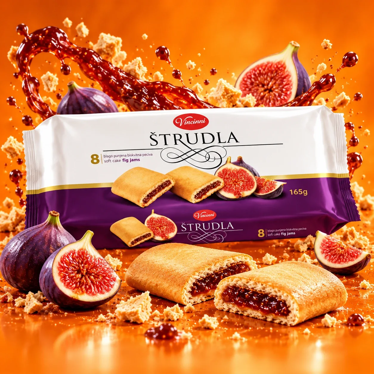 Vincinni Štrudla Fig 165 g — pełna kwadratowa kompozycja
